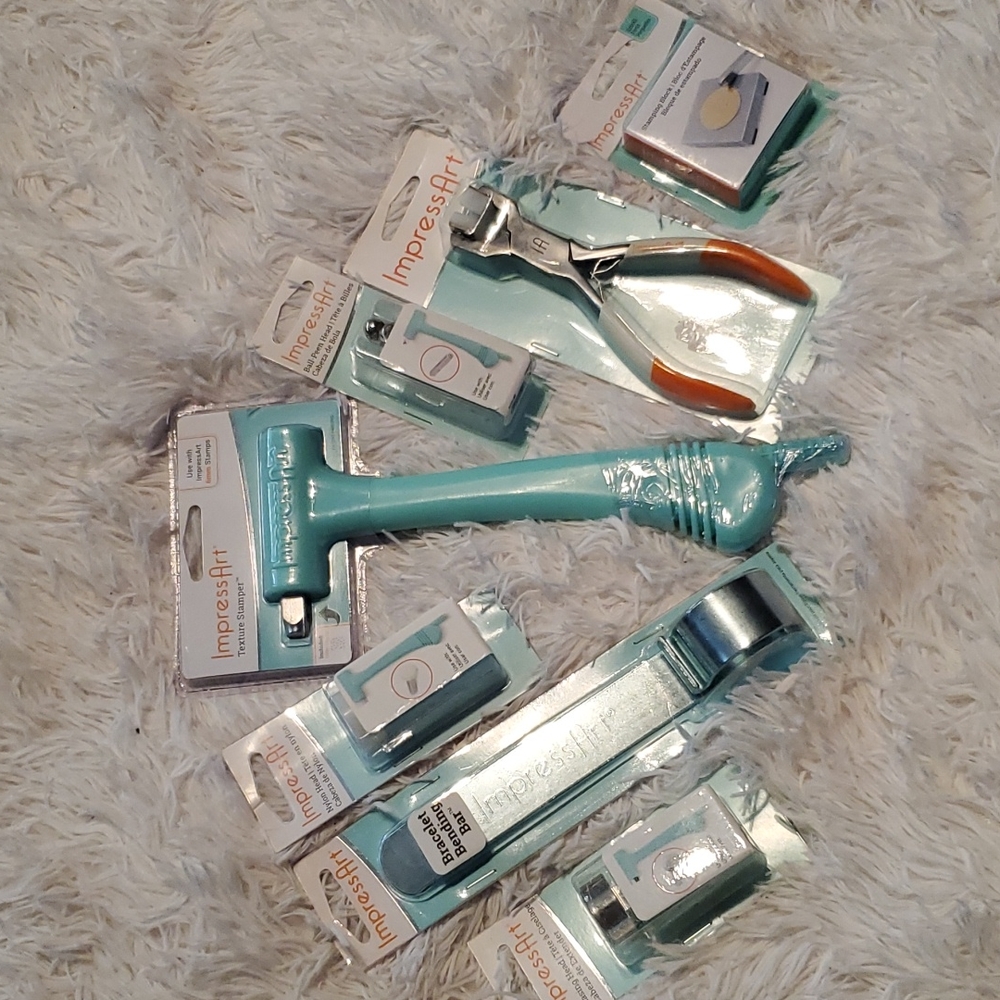 Texture Stamper, Ball Peen Head, Bracelet Bending Pliers, Bracelet Bending Bar